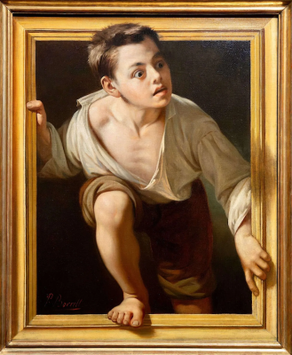Escape from Criticism by Pere Borrell del Caso, 1874 oil on canvas  © Collection Banco de España, Madrid