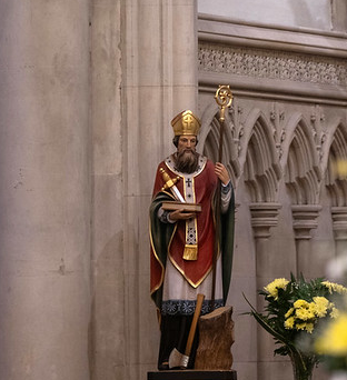 Statue of St Boniface in Cathedral Church of St Mary and St Boniface, Plymouth ©Mazur/cbcew.org.uk