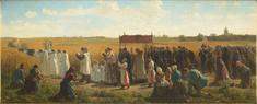 The Blessing of the Wheat in Artois by Jules Breton, painted in 1857 © Musée d'Orsay, Paris