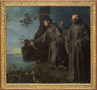 St Anthony Preaching to the Fishes by Francisco de Herrera the Elder © Detroit Institute of Arts