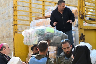     Humanitarian aid delivered by Archbishop Paolo Borgia, Southern Lebanon, March 2026 