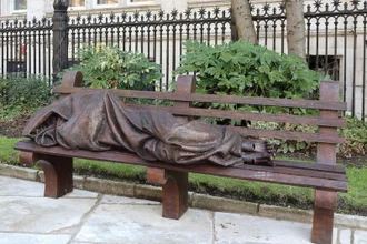 Homeless Jesus by Timothy Schmatz