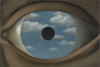 The False Mirror, by René Magritte, 1929, Oil on canvas © Museum of Modern Art, New York