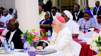 Cardinal Baggio at the Abuja conference