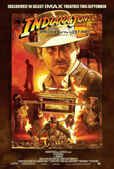 Raiders of the Lost Ark,  Original film poster by Drew Struzan, 1981  Lithograph  © Wikimedia