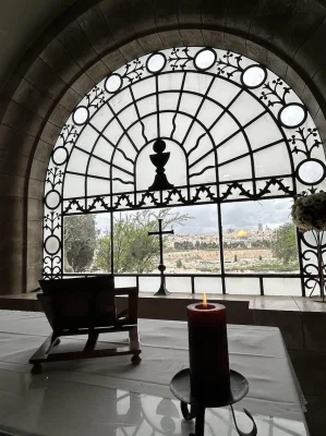 View of Jerusalem from Dominus Flevit church - Image ICN/JS