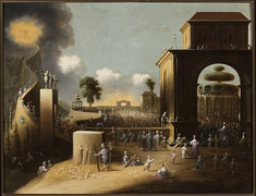 Narrow road of virtue and wide road of sin, by Jan Christiaensz Micker, 1650, oil on oak panel © National Museum, Warsaw