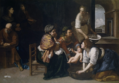 The Birth of Saint John the Baptist, by Artemisia Gentileschi 1633 - 1635 © Prado Museum, Madrid