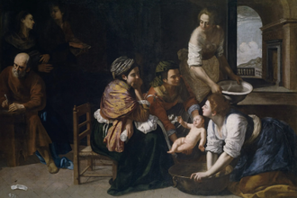 The Birth of Saint John the Baptist, by Artemisia Gentileschi 1633 - 1635 © Prado Museum, Madrid