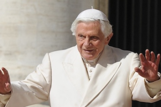 File photo of Pope Benedict XVI during the General Audience,  March 7, 2012. Vatican Media
