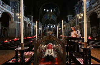 Relics of Saint John Southworth in Westminster Cathedral © Photo by Father Lawrence Lew, OP, via Flikr, 15 June 2017