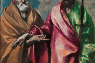 Saint Peter and Saint Paul by El Greco,  oainted circa 1590 © Museu Nacional d'Art de Catalunya, Barcelona