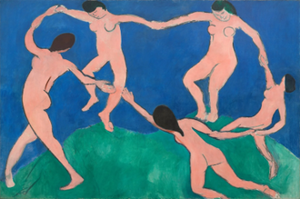 Dance (I), Paris, Boulevard des Invalides, 1909 by Henri Matisse © Museum of Modern Art, New York