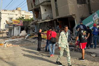 Thousands of people are missing after the devastating quakes - Image: Ibane Azpirritxaga