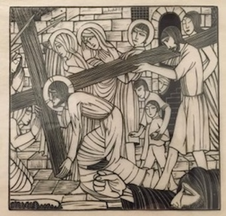 Carrying of the Cross - Eric Gill