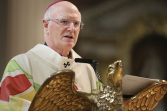 Archbishop Farrell during Mass in Saint Mary's Cathedral, Dublin. Image: CCO archive