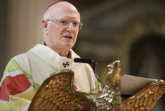 Archbishop Farrell during Mass in Saint Mary's Cathedral, Dublin. Image: CCO archive