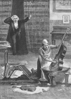 A Spring Cleaning, by Louis Gunnis, for The Illustrated London News, 27 April 1889 © Christian Art