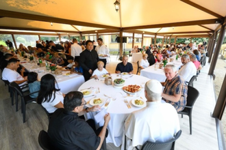Last year's lunch - Image Vatican Media