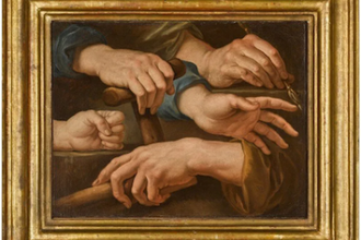 Study of hands, Italian School, 18th century © Sotheby's London, Old Master & 19th Century Paintings Day Auction, Part II, 7 July 2023