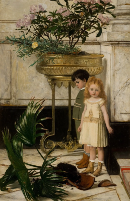 The Broken Flower Pot, by Jan Verhas, 1876 © The Bruce Museum, Greenwich