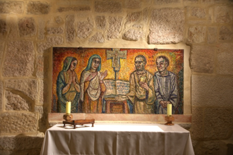 Altar in the Church of the Nativity, Bethlehem.  Photo by Dawn McDonald on Unsplash