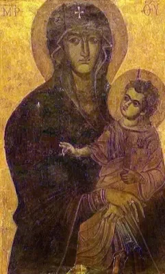 Prisoners were given a holy card of the Salus Populi Romani icon