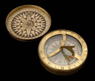 Compass dial, Made by 'C Stedman London', 1700 © National Maritime Museum, Greenwich, London, Caird Collection
