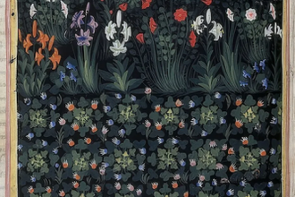 Garden (From Regia Carmina di Convenevole da Prato), by Pacino di Buonaguida, 1340 © British Library