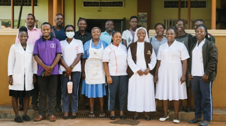 St Francis Hospital Nyenga Staff Group Uganda - Photo by Tom Bradley