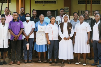 St Francis Hospital Nyenga Staff Group Uganda - Photo by Tom Bradley
