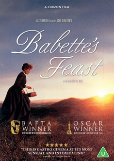 Babette's Feast, 1987 poster, Director Gabriel Axel. Cast: Birgitte Federspiel, Bodil Kjer, Jarl Kulle, Stephane Audren, Stéphane Audran ©Curzon Films / Wikimedia