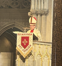 Archbishop Buendía preaches during the Mass