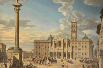 View of Piazza Santa Maria Maggiore, by Giovanni Panini, 1742 © Quirinale Palace, Rome