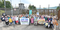 Vigil outside Clyde Naval Base