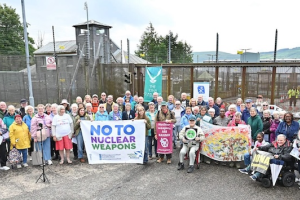 Vigil outside Clyde Naval Base
