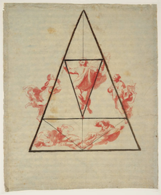 Lecture Diagram 10: Proportion and Design of Part of Raphael's 'Transfiguration' by Joseph Mallord William Turner, 1810. © Tate Britain, London, oart of the Turner Bequest 1856.