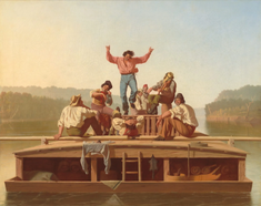 The Jolly Flatboatmen, by George Caleb Bingham, 1846 © National Gallery, Washington