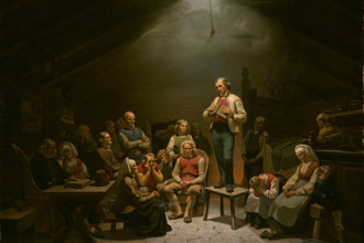 Low Church Devotion by Adolph Tidemand, 1848 © National Museum of Art, Architecture and Design, Oslo, Norway