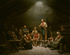 Low Church Devotion by Adolph Tidemand, 1848 © National Museum of Art, Architecture and Design, Oslo, Norway