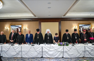 Prayer during 30th anniversary commemoration of UCCRO 16.07.26. Kyiv. Photo: Deacon Andrii Sydor/Orthodox Church of Ukraine