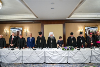 Prayer during 30th anniversary commemoration of UCCRO 16.07.26. Kyiv. Photo: Deacon Andrii Sydor/Orthodox Church of Ukraine