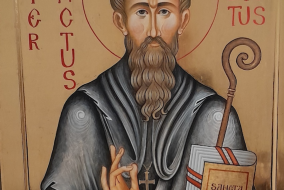 An earlier icon of St Benedict by Father Alex Echeandia