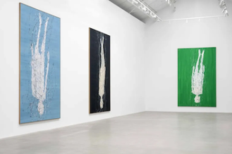 Im Wald ein Wesen gefunden, Paintings by Georg Baselitz, 2025 © Image courtesy of Georg Baselitz / Thaddaeus Ropac Gallery Paris