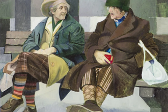 Two Auld Wifies, Dundee, by Ron Stenberg 1982, The McManus: Dundee's Art Gallery and Museum, Dundee City Council © Estate of Ron Stenberg. Donated by the artist, museum number 2015-61