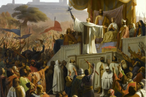 Saint Bernard preaching the Second Crusade in Vézelay in 1146 by Émile Signol  1880 © Palace of Versailles