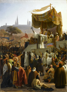 Saint Bernard preaching the Second Crusade in Vézelay in 1146 by Émile Signol  1880 © Palace of Versailles