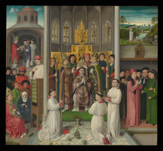 Scenes from the Life of Saint Augustine of Hippo  by the Master of Saint Augustine, Flemish, circa 1490 © Metropolitan Museum, New York