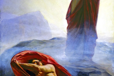 Jesus casting away Satan,  by Carl Heinrich Bloch, painted in the 1870's © Frederiksborg Palace, Copenhagen