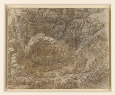 A Deluge by Leonardo da Vinci, drawn circa 1517-1518, black chalk, pen and ink, wash on paper © The Royal Collection Trust, London